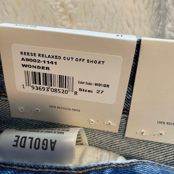 Agolde Reese Shorts - Size 27 - NWT - Picture 4 of 4